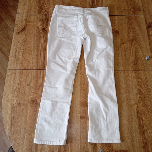 - Euc Levi's straight 552 white jeans size 8 s/c beautiful jeans - Picture 6 of 8